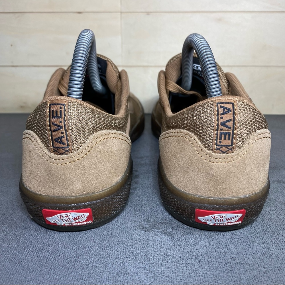 Vans Ave Tobacco Gum Men's Size 7 Skate Shoes Brown Suede Sneakers 721356 - Picture 6 of 11